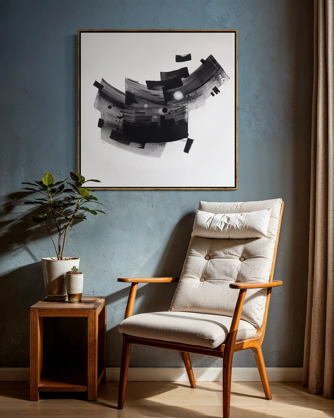 Image of Fragment by Maryna Karapetian, size: 80 x 80 cm, made of acrylics, spray paints, canvas, Painting medium, from Barcelona, Spain, part of the Act of Preservation series, priced at €600 Photo 3 of 3.