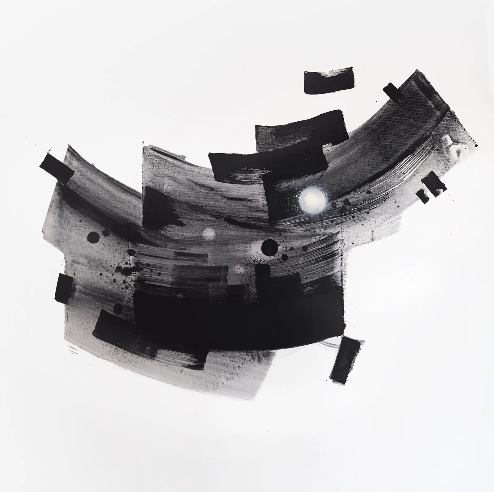 Image of Fragment by Maryna Karapetian, size: 80 x 80 cm, made of acrylics, spray paints, canvas, Painting medium, from Barcelona, Spain, part of the Act of Preservation series, priced at €600 Photo 1 of 3.