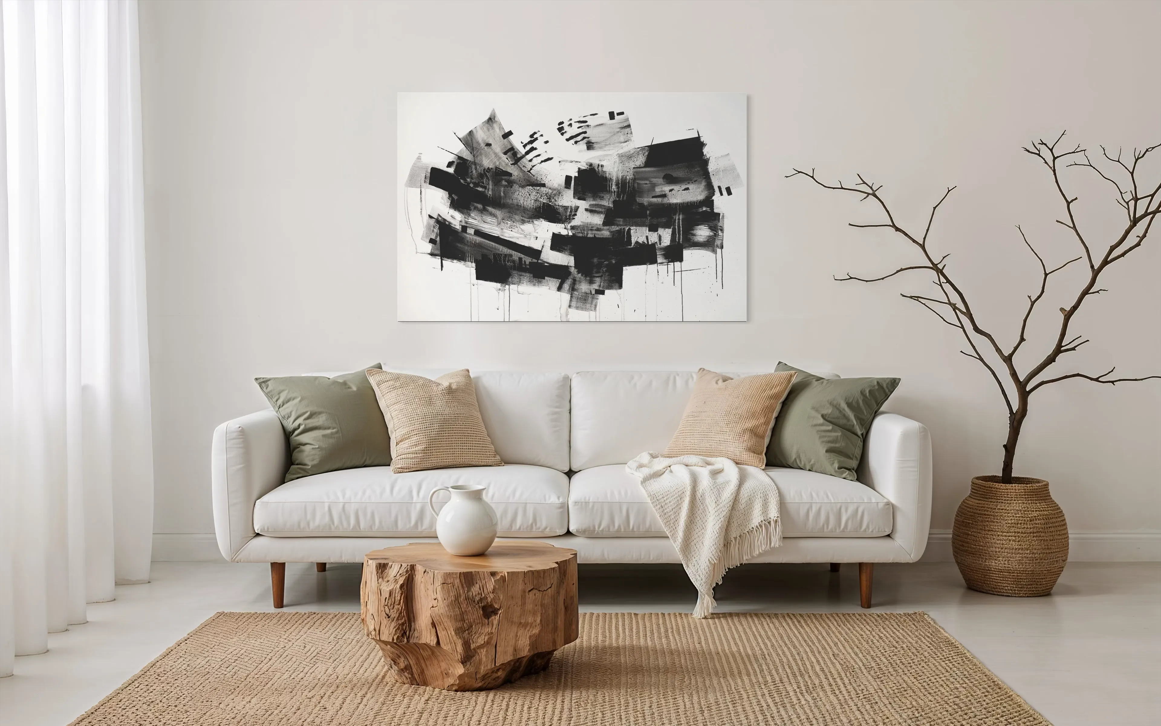 Image of Fading Memories by Maryna Karapetian, size: 146 x 97 cm, made of acrylics, spray paints, canvas, Painting medium, from Barcelona, Spain, part of the Act of Preservation series, priced at €1000 Photo 6 of 7.