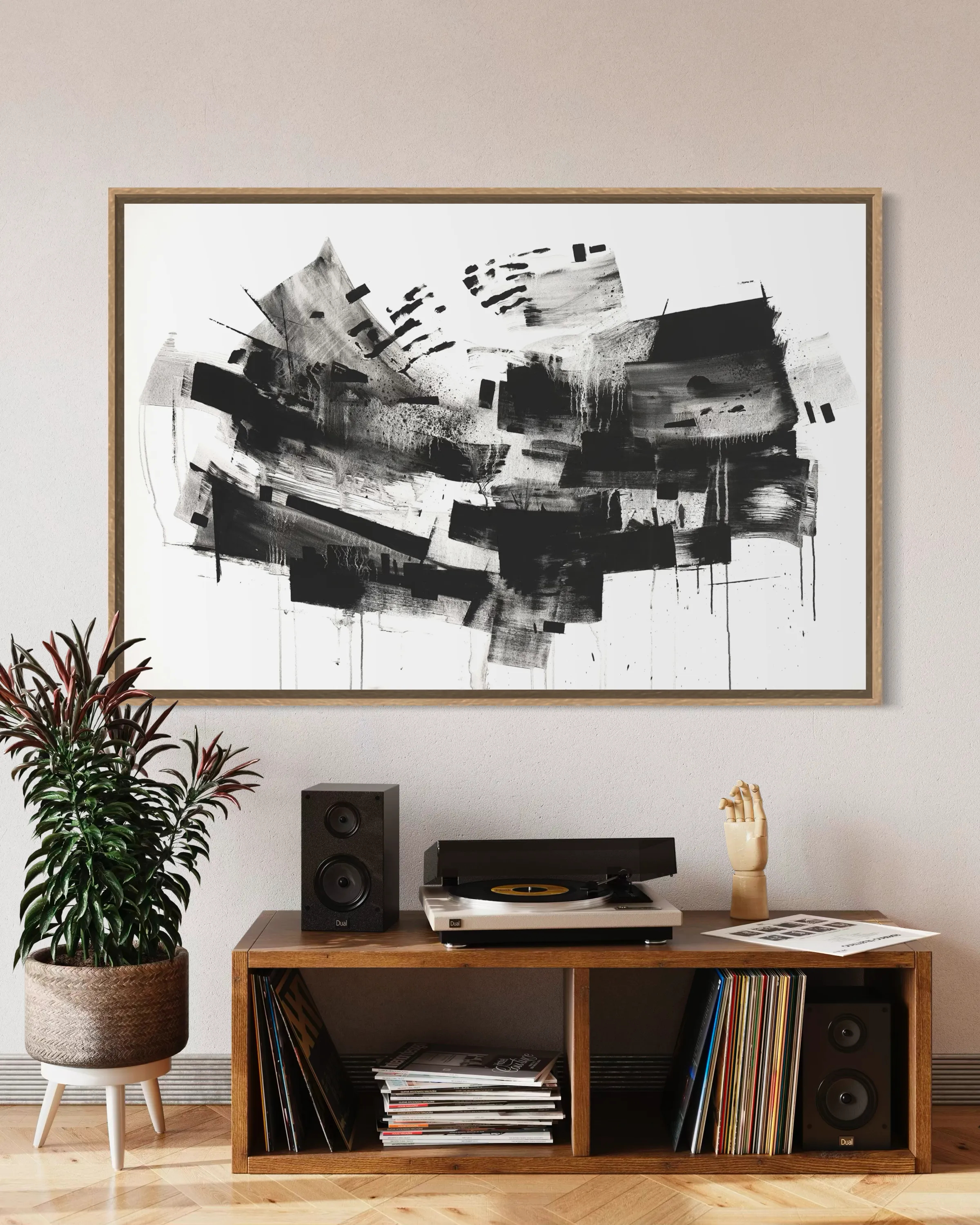 Image of Fading Memories by Maryna Karapetian, size: 146 x 97 cm, made of acrylics, spray paints, canvas, Painting medium, from Barcelona, Spain, part of the Act of Preservation series, priced at €1000 Photo 7 of 7.