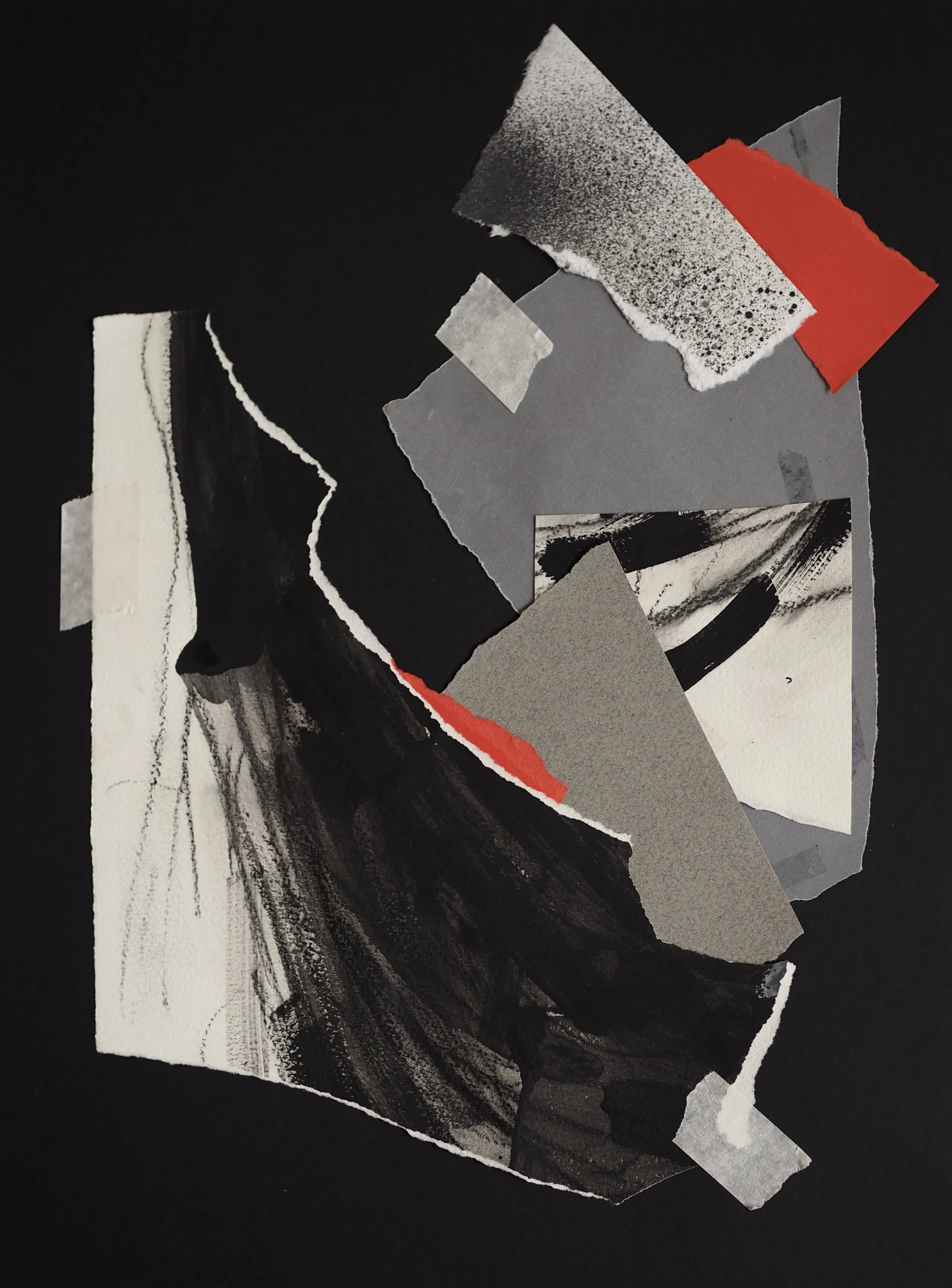 Image of Afterimages: 001 by Maryna Karapetian, size: 30 x 40 cm, made of charcoal, acrylics, watercolours, paper, Collage medium, from Barcelona, part of the Afterimages series, priced at €80 Photo 1 of 4.
