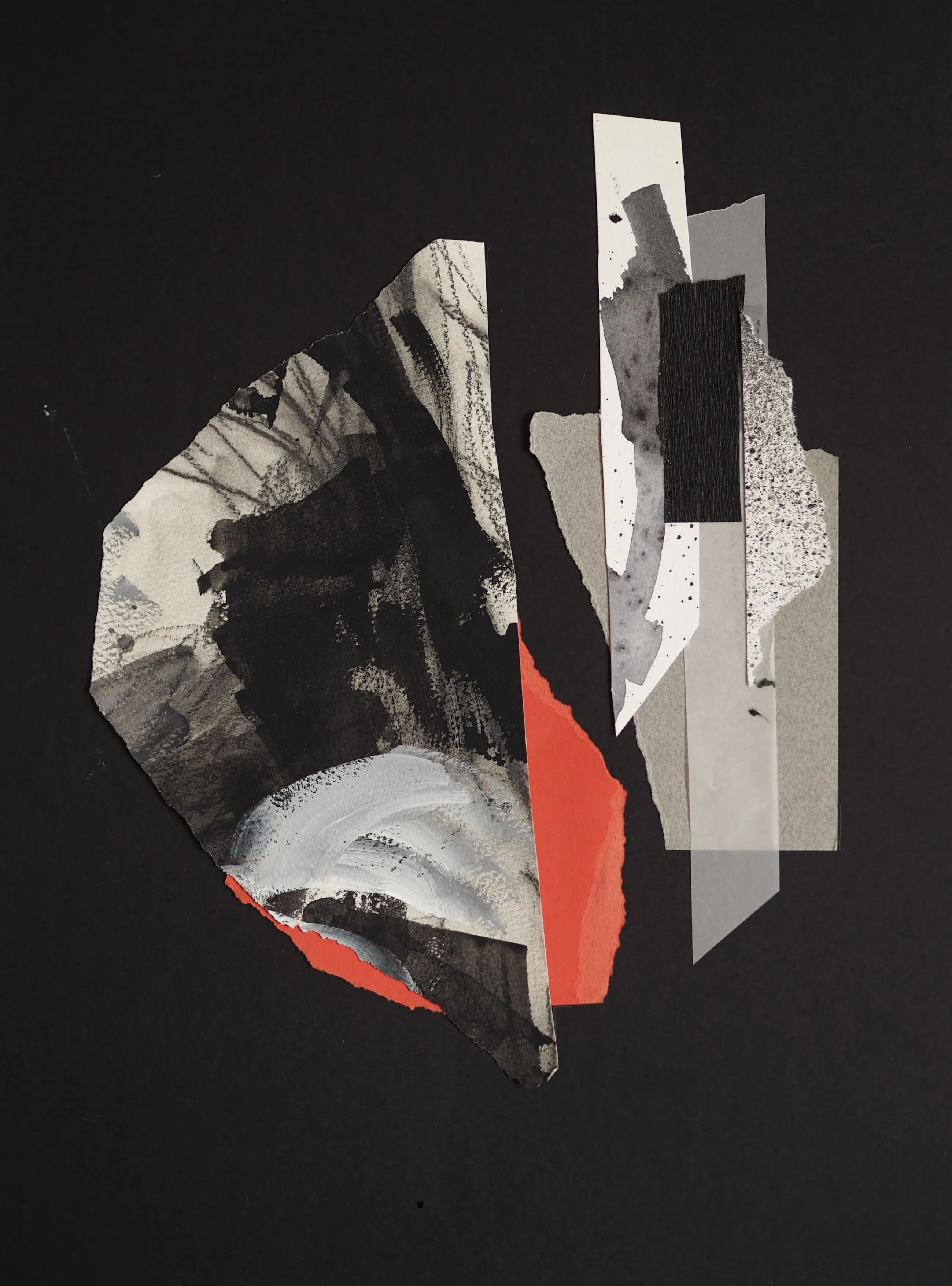 Image of Afterimages: 002 by Maryna Karapetian, size: 30 x 40 cm, made of charcoal, acrylics, watercolours, paper, Collage medium, from Barcelona, part of the Afterimages series, priced at €80 Photo 1 of 3.