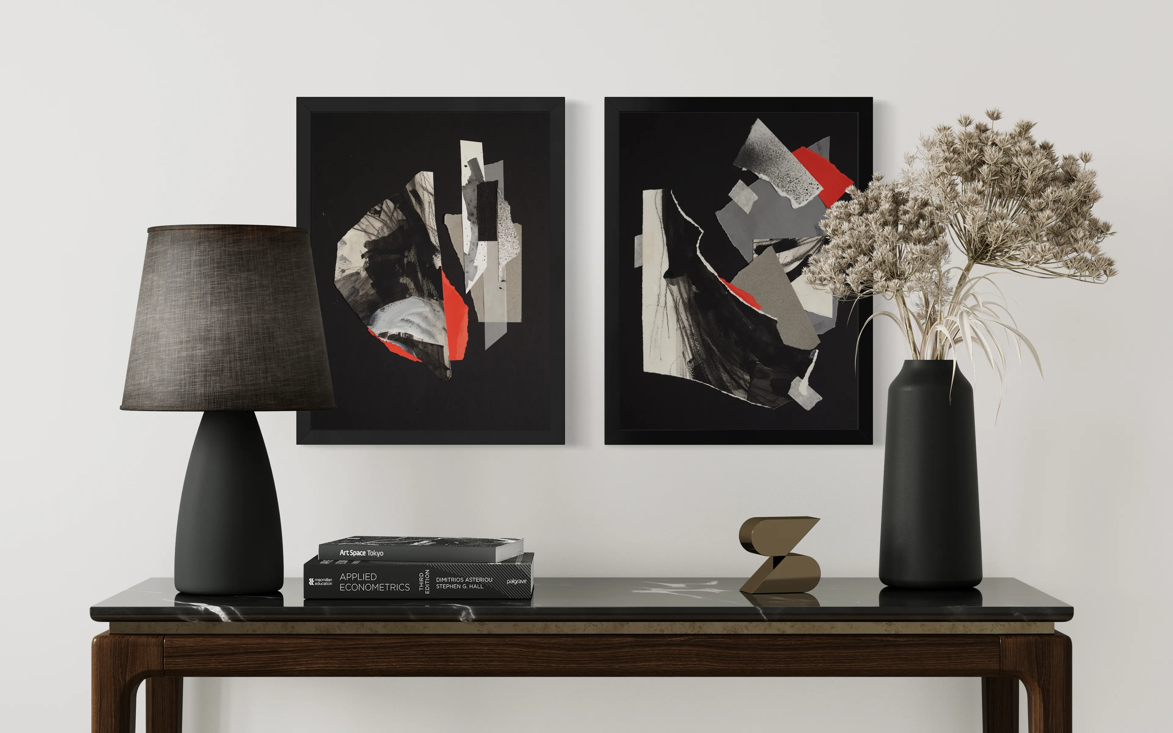 Image of Afterimages: 001 by Maryna Karapetian, size: 30 x 40 cm, made of charcoal, acrylics, watercolours, paper, Collage medium, from Barcelona, part of the Afterimages series, priced at €80 Photo 4 of 4.