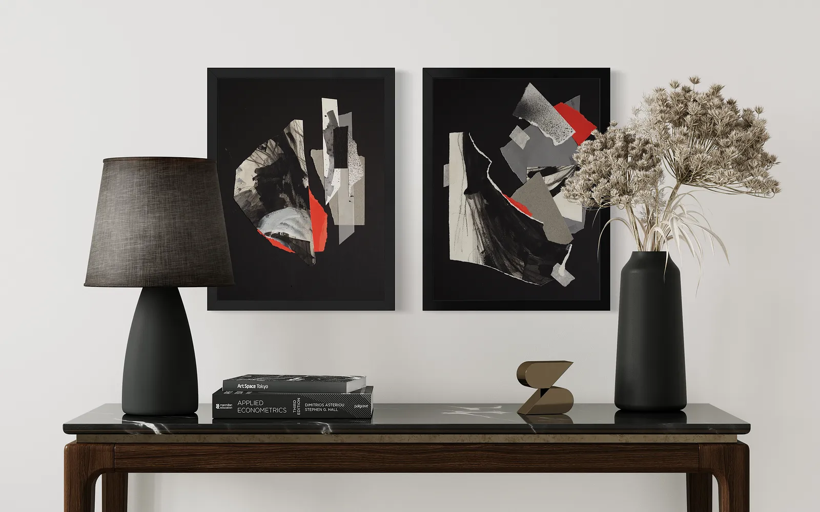 Image of Afterimages: 001 by Maryna Karapetian, size: 30 x 40 cm, made of charcoal, acrylics, watercolours, paper, Collage medium, from Barcelona, part of the Afterimages series, priced at €80 Photo 4 of 4.