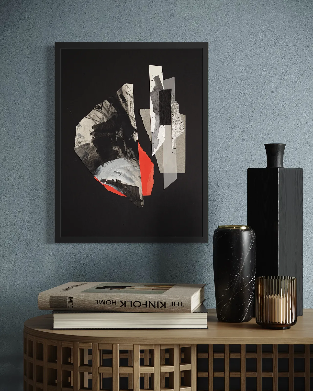 Image of Afterimages: 002 by Maryna Karapetian, size: 30 x 40 cm, made of charcoal, acrylics, watercolours, paper, Collage medium, from Barcelona, part of the Afterimages series, priced at €80 Photo 2 of 3.