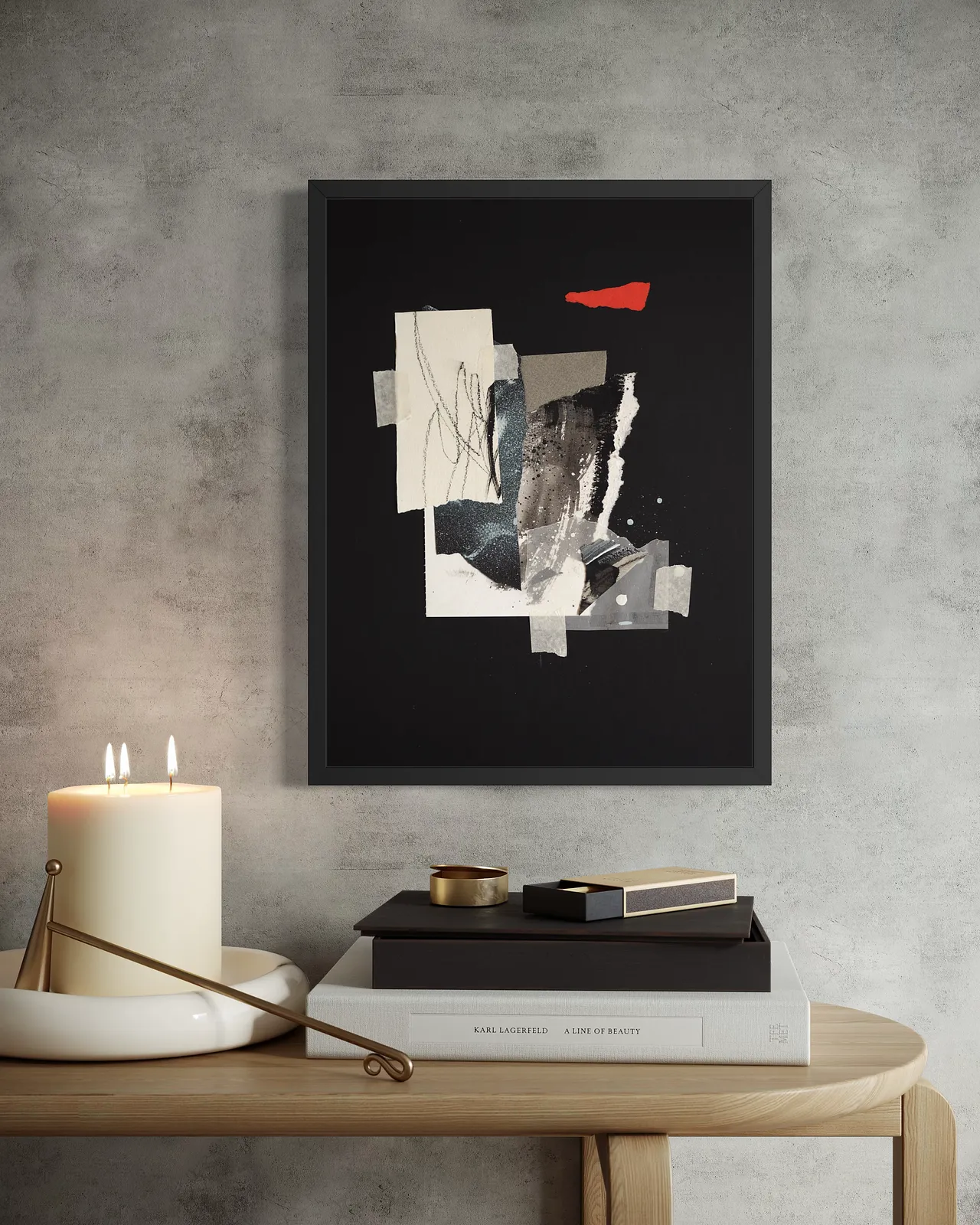 Image of Afterimages: 003 by Maryna Karapetian, size: 30 x 40 cm, made of charcoal, watercolours, acrylics, paper, Collage medium, from Barcelona, part of the Afterimages series, priced at €80 Photo 3 of 3.