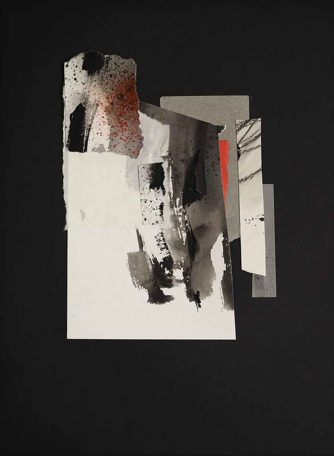Image of Afterimages: 005 by Maryna Karapetian, size: 30 x 40 cm, made of charcoal, watercolours, acrylics, paper, Collage medium, from Barcelona, part of the Afterimages series, priced at €80 Photo 1 of 3.