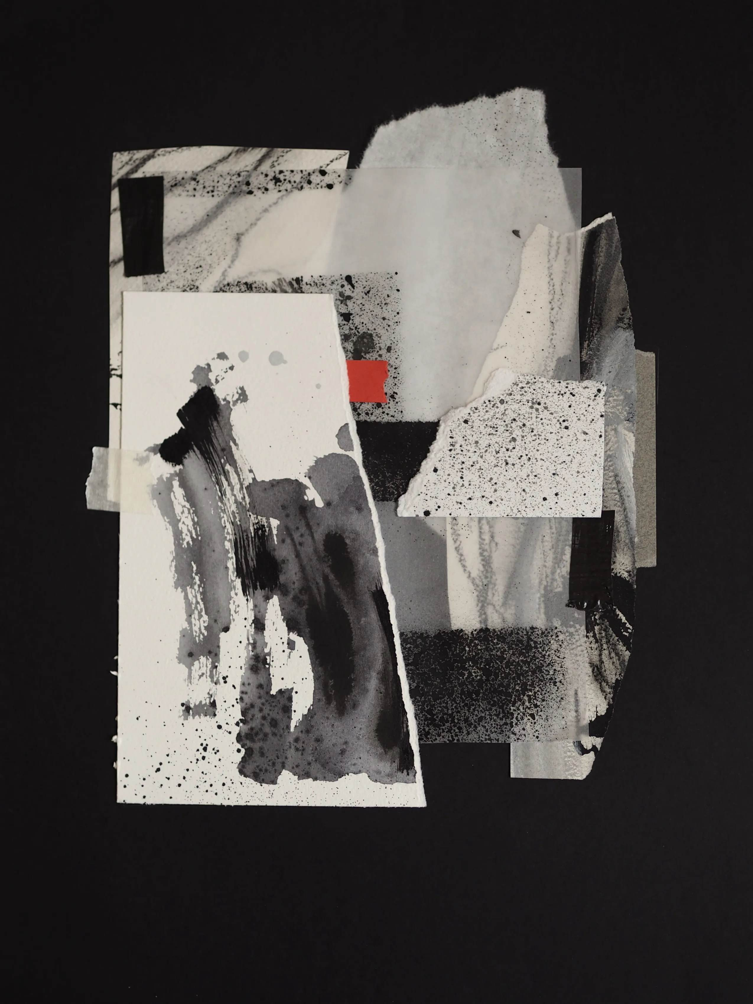 Image of Afterimages: 006 by Maryna Karapetian, size: 30 x 40 cm, made of charcoal, watercolours, acrylics, paper, Collage medium, from Barcelona, part of the Afterimages series, priced at €80 Photo 1 of 4.