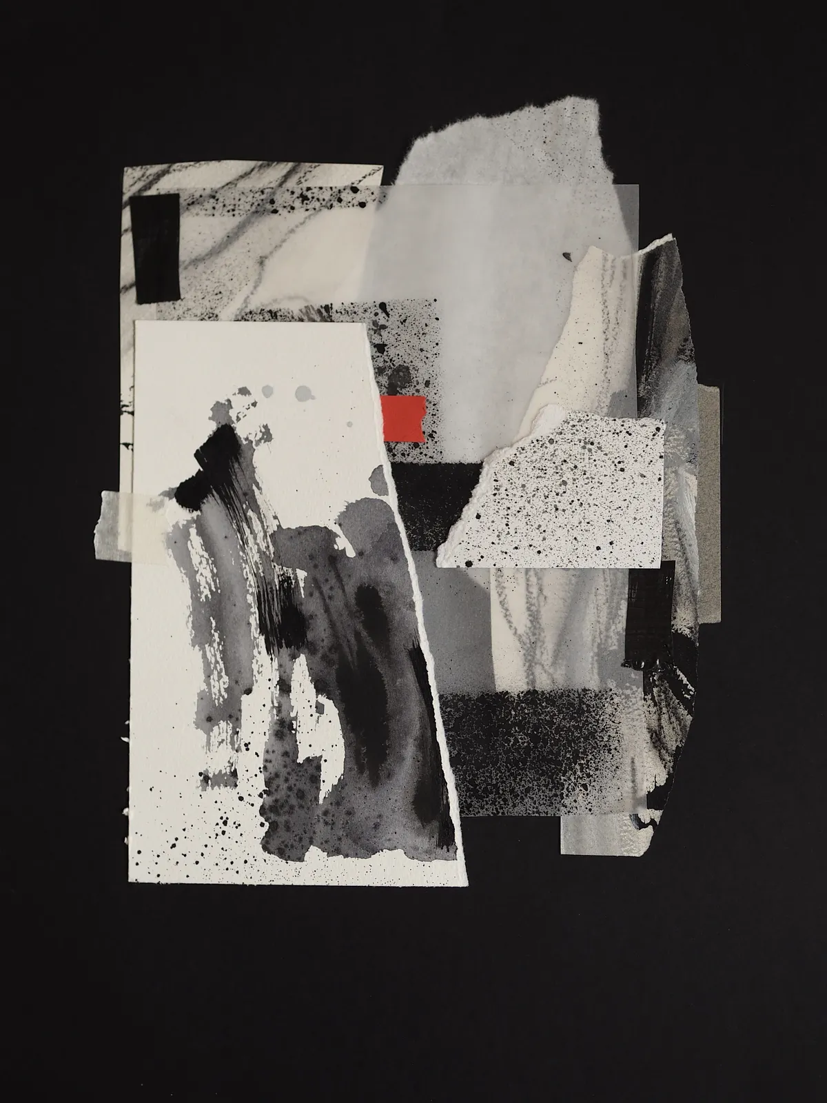 Image of Afterimages: 006 by Maryna Karapetian, size: 30 x 40 cm, made of charcoal, watercolours, acrylics, paper, Collage medium, from Barcelona, part of the Afterimages series, priced at €80 Photo 1 of 4.