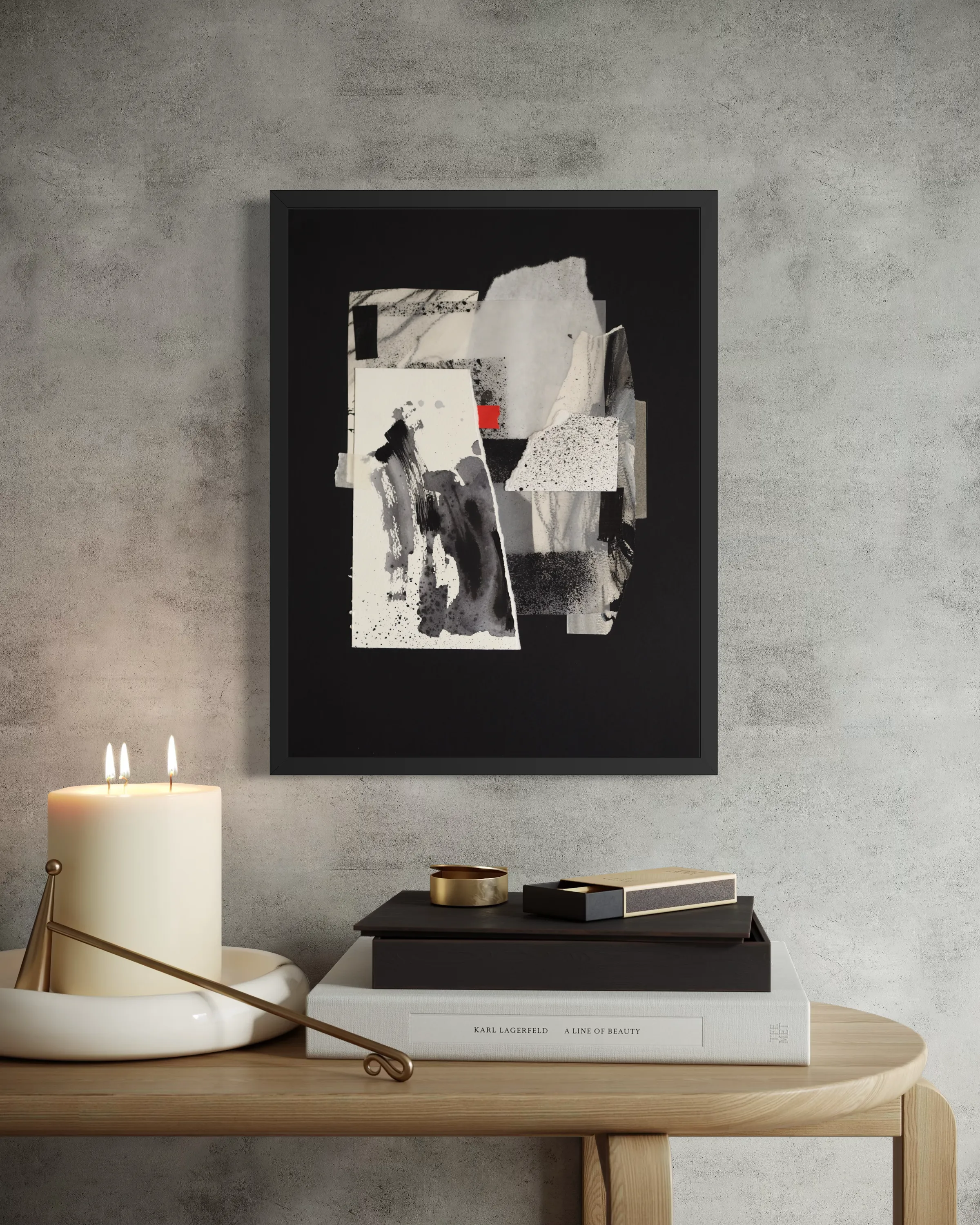 Image of Afterimages: 006 by Maryna Karapetian, size: 30 x 40 cm, made of charcoal, watercolours, acrylics, paper, Collage medium, from Barcelona, part of the Afterimages series, priced at €80 Photo 3 of 4.