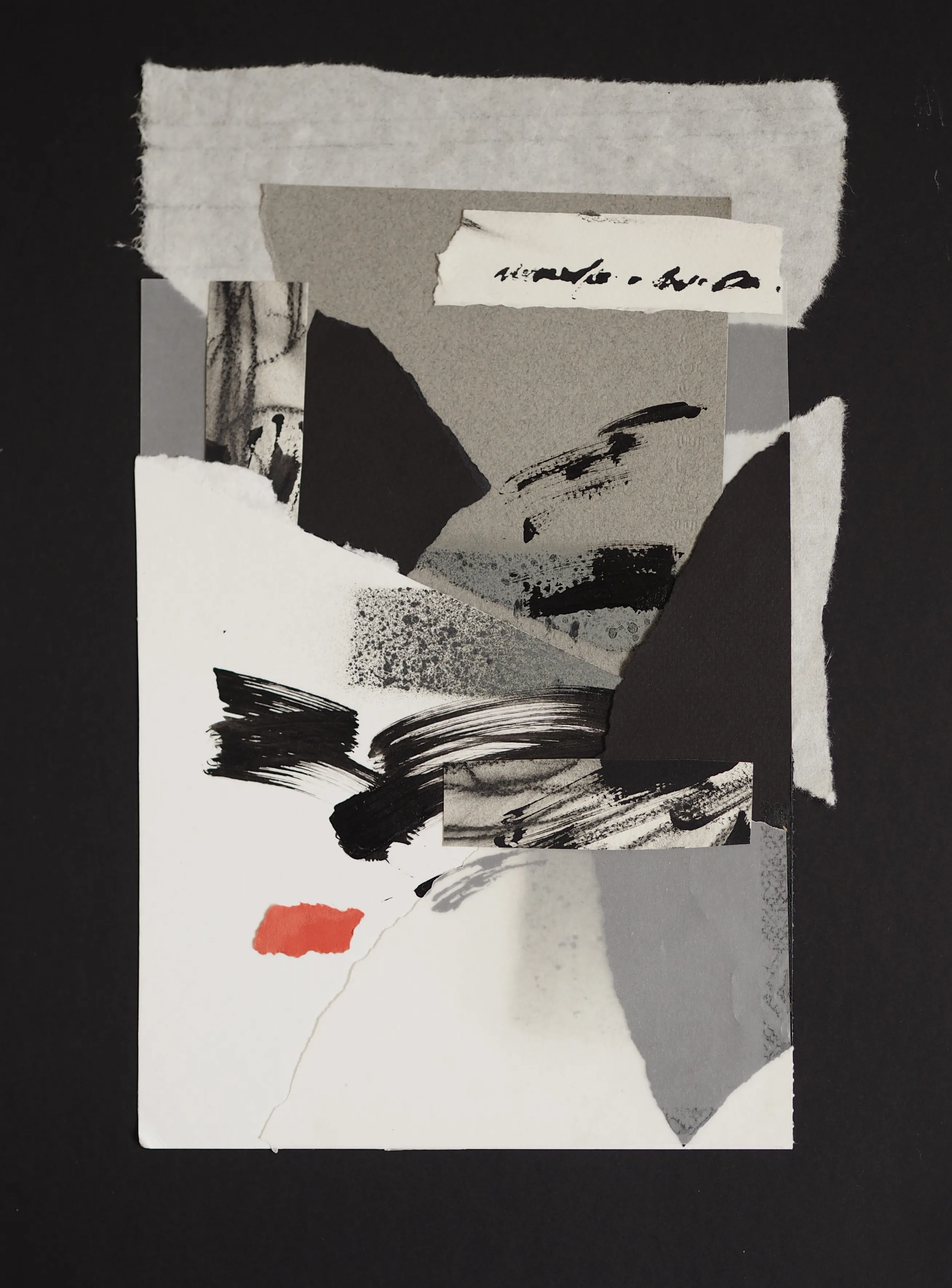 Image of Afterimages: 007 by Maryna Karapetian, size: 30 x 40 cm, made of charcoal, acrylics, paper, Collage medium, from Barcelona, part of the Afterimages series, priced at €80 Photo 1 of 3.