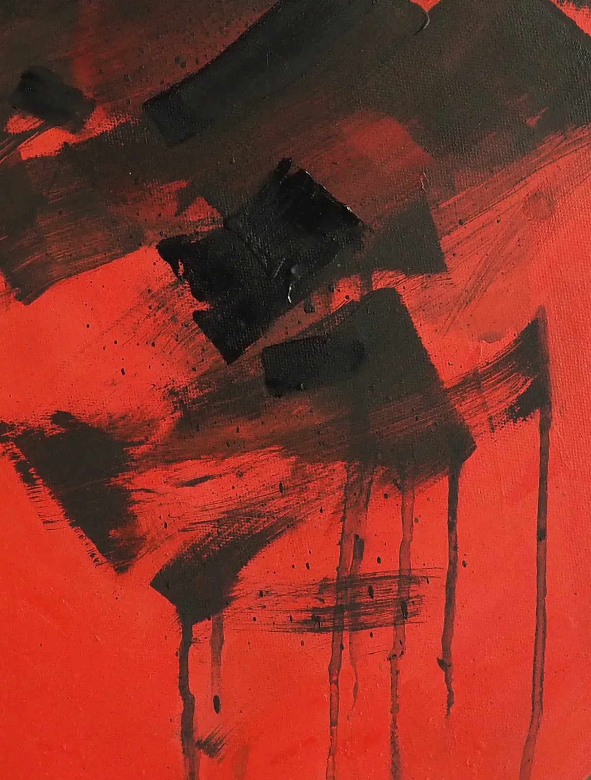 Image of Still There by Maryna Karapetian, size: D 50 cm, made of acrylics, oils, canvas, Painting medium, from Malmo, part of the Memories series, priced at €400 Photo 3 of 4.