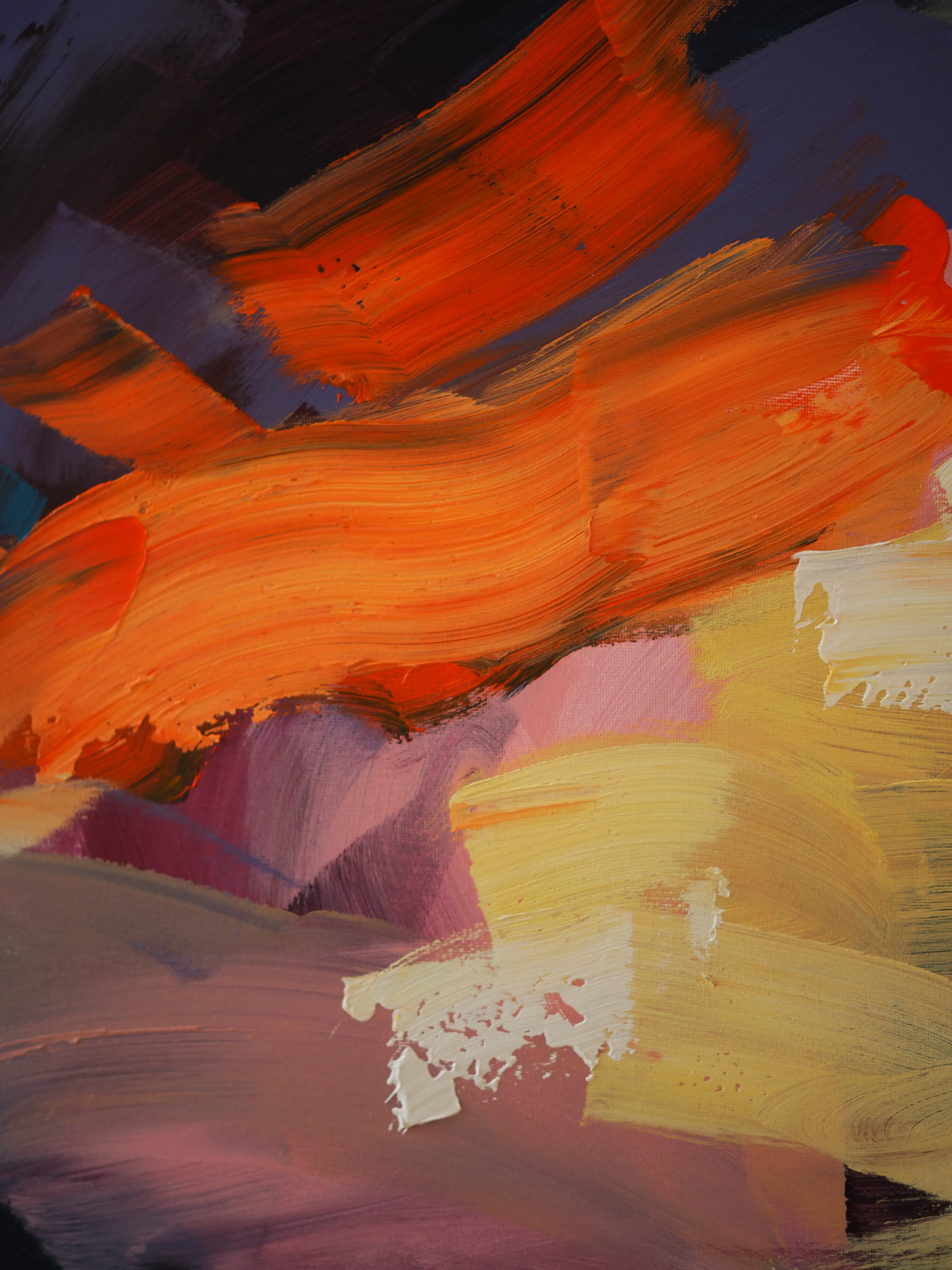 Image of Untitled by Maryna Karapetian, size: 90 x 90 cm, made of acrylics, canvas, Painting medium, from Barcelona, part of the Individual Artwork series, priced at €650 Photo 4 of 5.