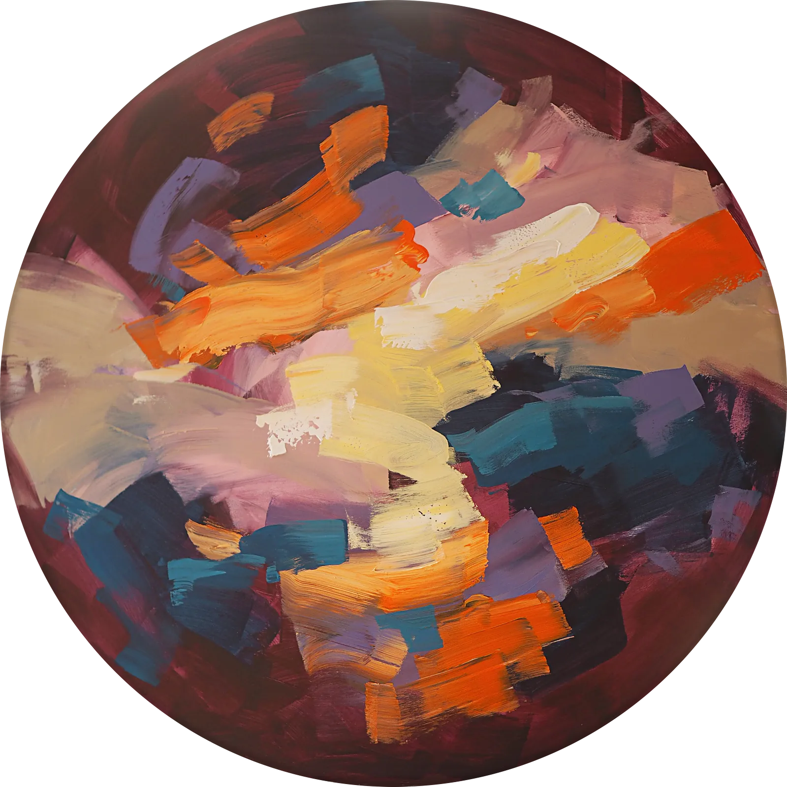 Image of Untitled by Maryna Karapetian, size: 90 x 90 cm, made of acrylics, canvas, Painting medium, from Barcelona, part of the Individual Artwork series, priced at €650 Photo 1 of 5.